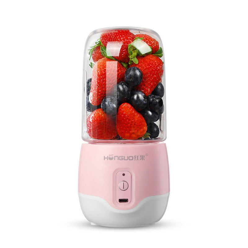 Portable USB Rechargeable Mini Blender for Fruit Smoothies and Milkshakes - 300ml Personal Juicer Cup