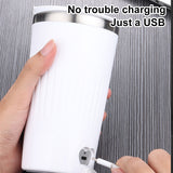 MagnaBlend Self-Stirring Mug - USB Rechargeable Magnetic Coffee Cup